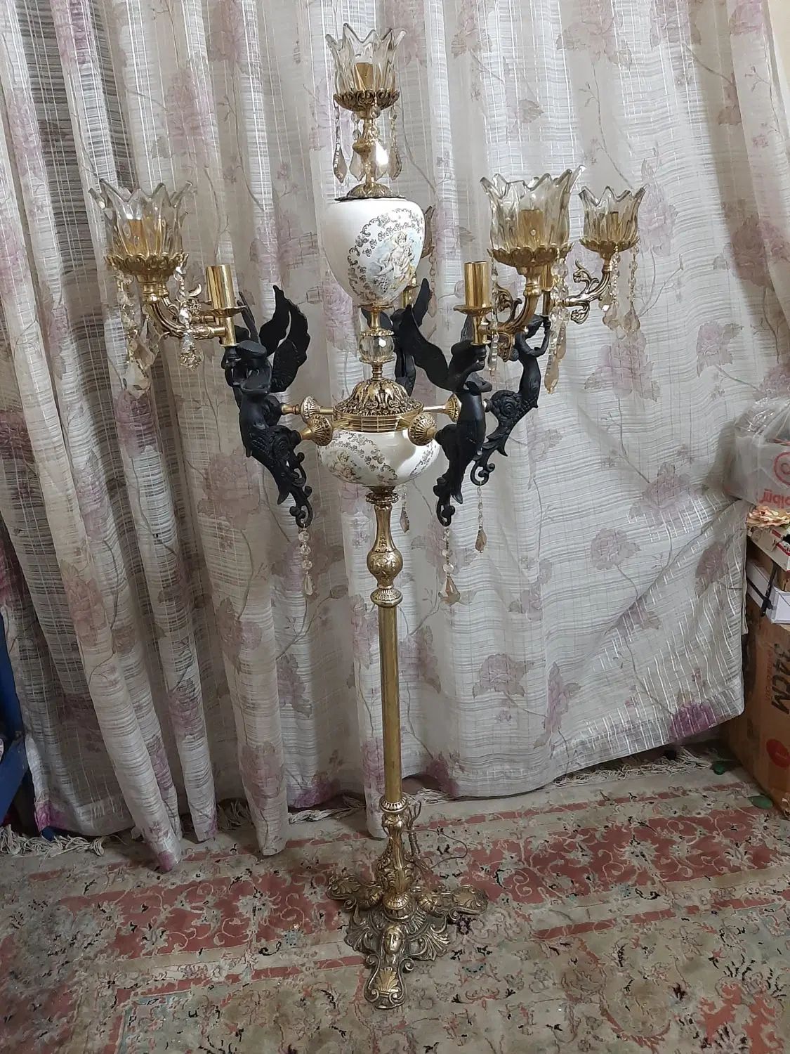 لوستر برنز اصل لوستر کنار سالنی کنارسالنی|لوستر و چراغ آویز|تهران, نیروی هوایی (پیروزی)|دیوار
