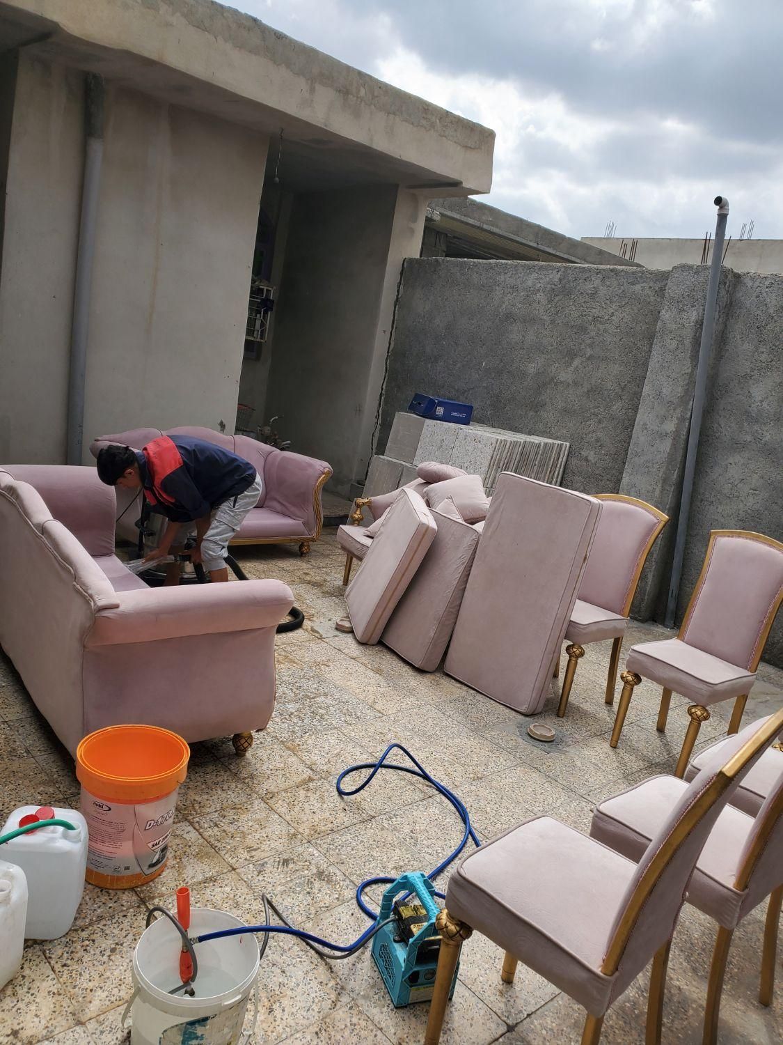 مکران ..شستشو در منزل فرش .مبل .پرده|خدمات نظافت|میناب, |دیوار