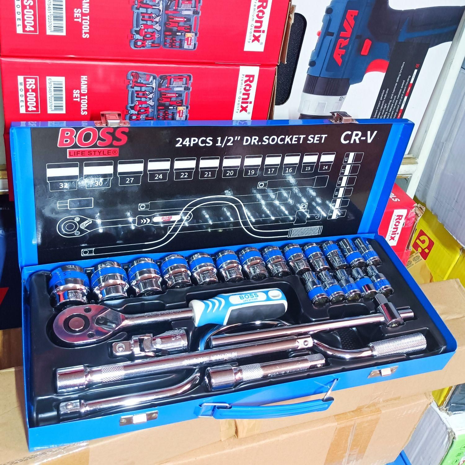 جعبه ابزار و بکس 24 پارچ باس|ابزارآلات|شیراز, شهرک گلستان|دیوار