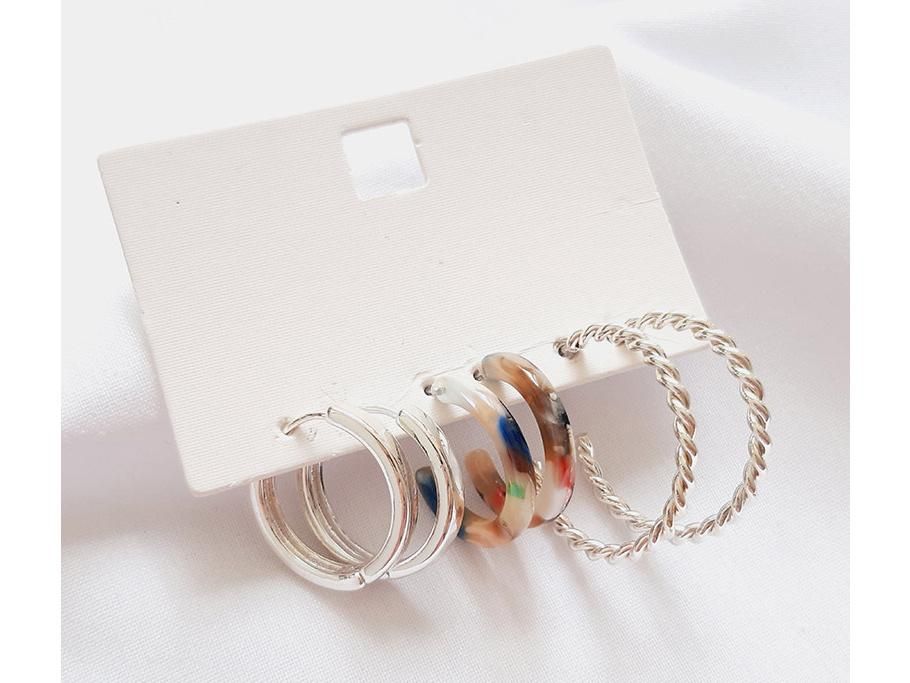 گوشواره نیم حلقه چند جفتی چند رنگ|بدلیجات|کرمان, |دیوار