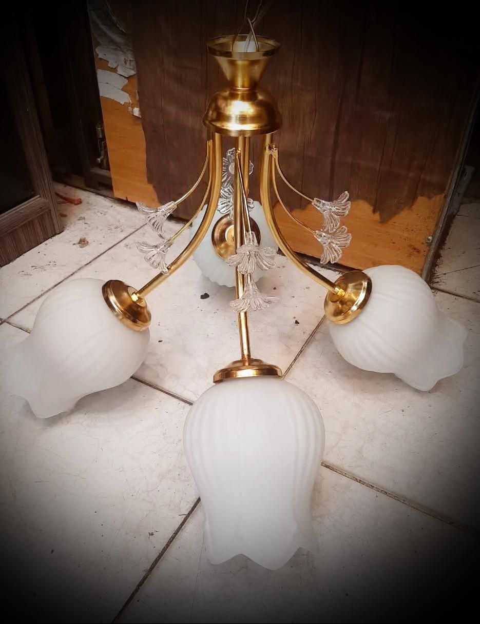 نو آکبند لوستر قائم نور 4 چهار شعله Gnloster|لوستر و چراغ آویز|تهران, فردوسی|دیوار