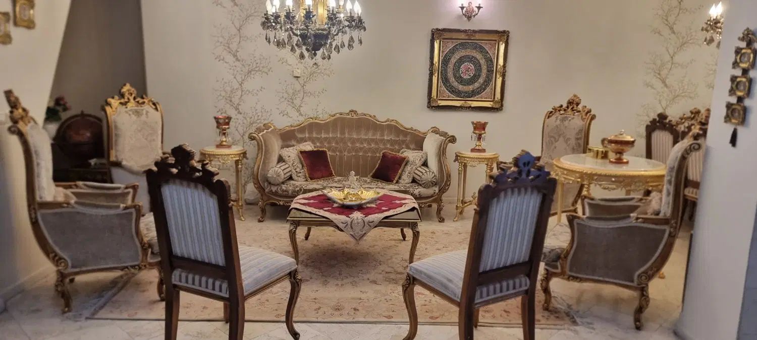 مبل استیل9 نفره/کلاسیک/تمام چوب/سلطنتی|مبلمان خانگی و میز عسلی|تهران, ازگل|دیوار