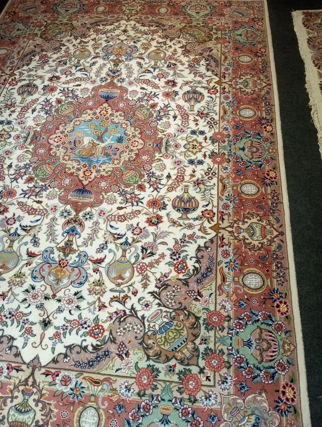 اعلائ ترین‌جفت ۶ متری گلفرنگ دستباف کاشمر|فرش|کاشمر, |دیوار