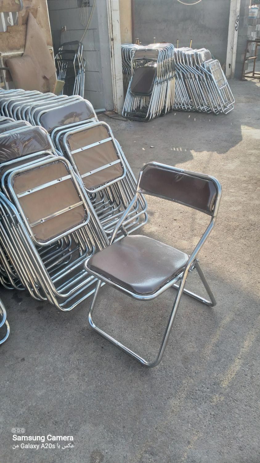 صندلی فلزی تاشو با لوله ۲۵|صندلی و نیمکت|مشهد, بهمن|دیوار