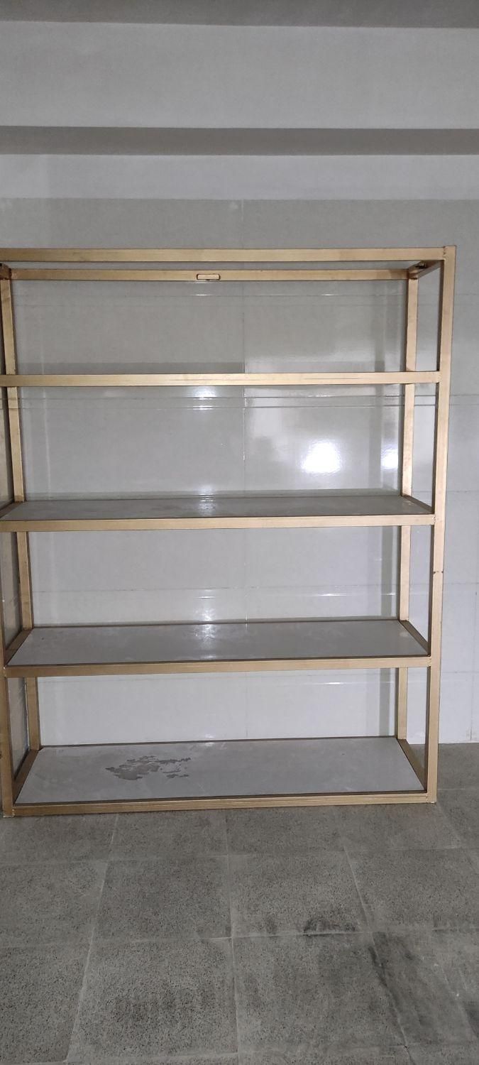 قفسه آهنی چهارعددبفروش میرسدباقوطی40وطبقات ام دی ف|کتابخانه، شلف، قفسههای دیواری|شریفآباد, |دیوار