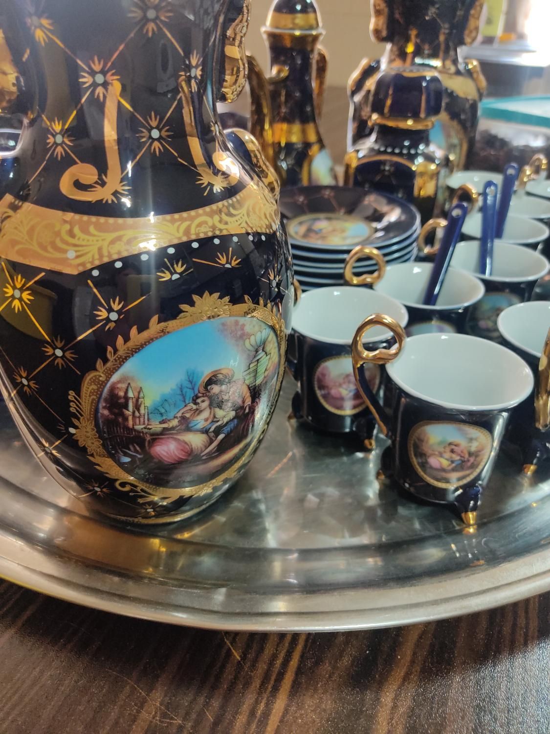سورمه ای.|ظروف سرو و پذیرایی|اصفهان, بیدآباد|دیوار