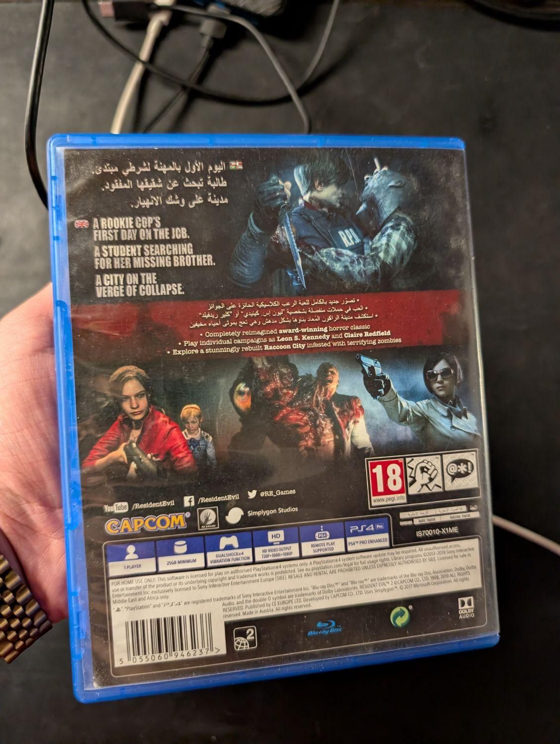 Resident Evil 2 PS4 PS5 دیسک بازی رزیدنت اویل ۲|کنسول، بازی ویدئویی و آنلاین|مشهد, آبکوه|دیوار