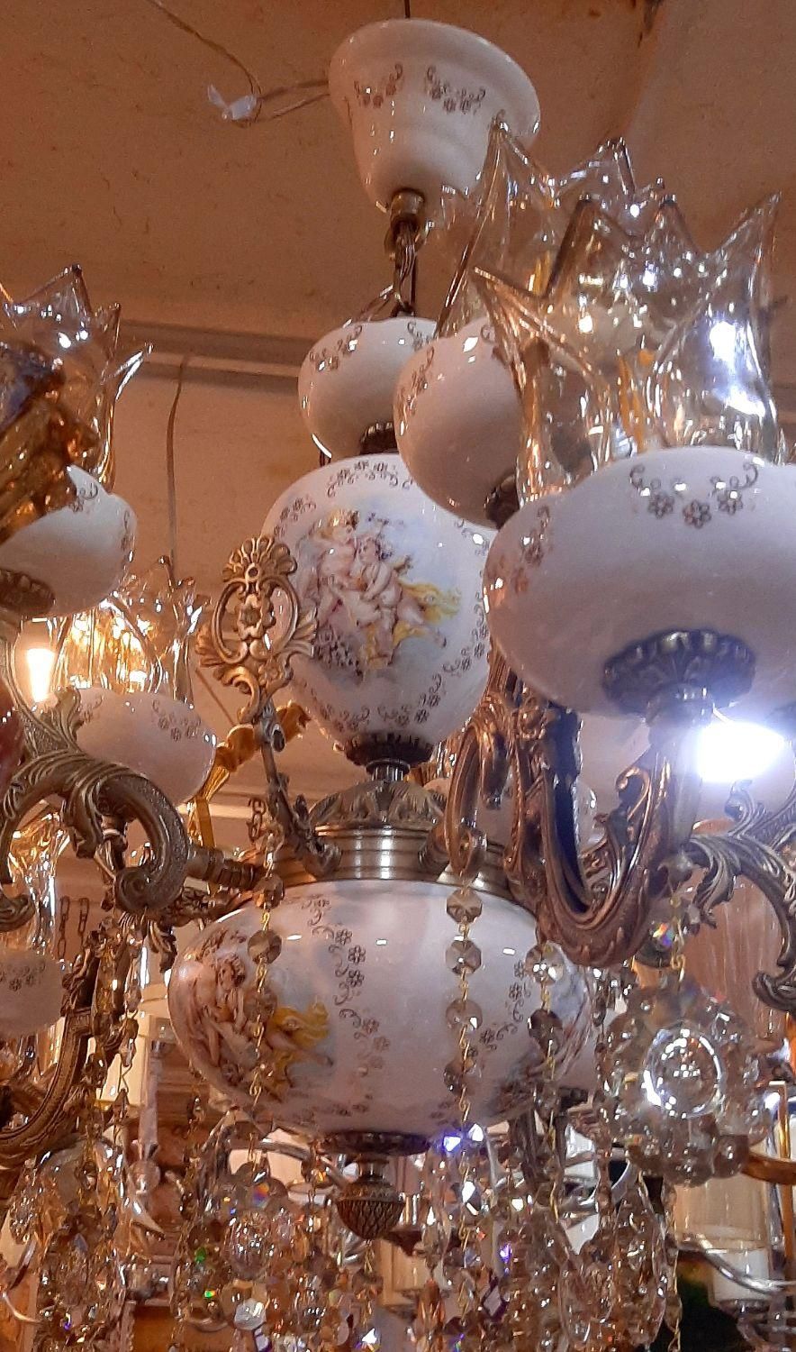 لوستربرنزی سرامیکی فروش ویژه ۴ الی ۷ آذر ماه|لوستر و چراغ آویز|اراک, |دیوار