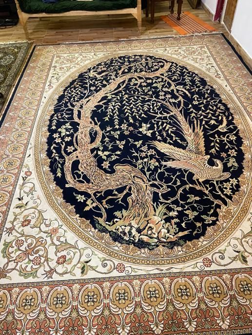 فرش ماشینی قدیمی گوشت دار|فرش|بندر انزلی, لیچارگی حسن رود|دیوار