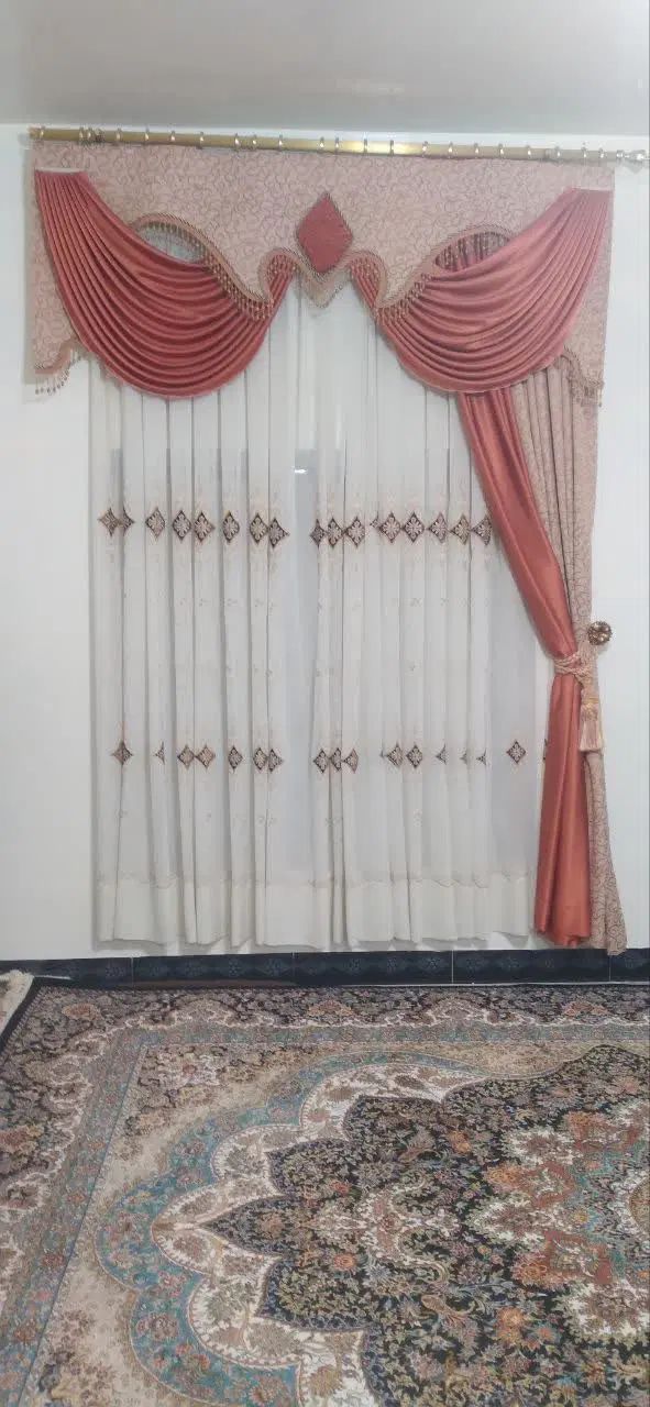 پرده حریر سلطنتی|پرده، رانر، رومیزی|کرج, حصارک پایین|دیوار