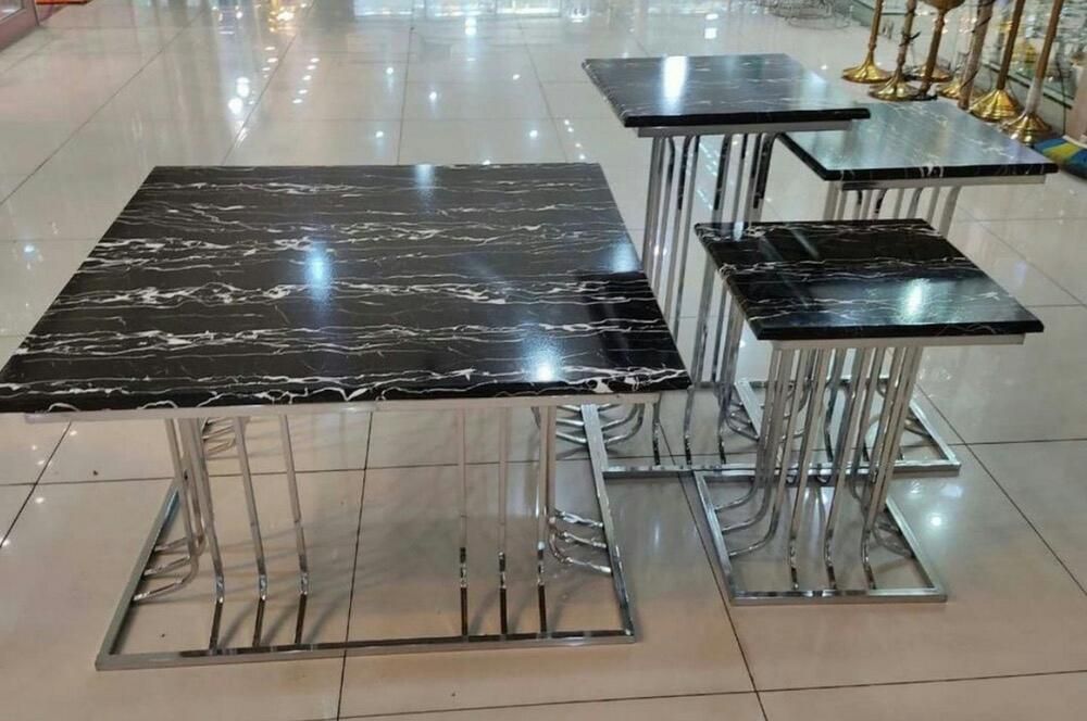 میز عسلی و جلو مبلی پایه فلزی استیل مدل نخلی|مبلمان خانگی و میز عسلی|آفتاب, |دیوار