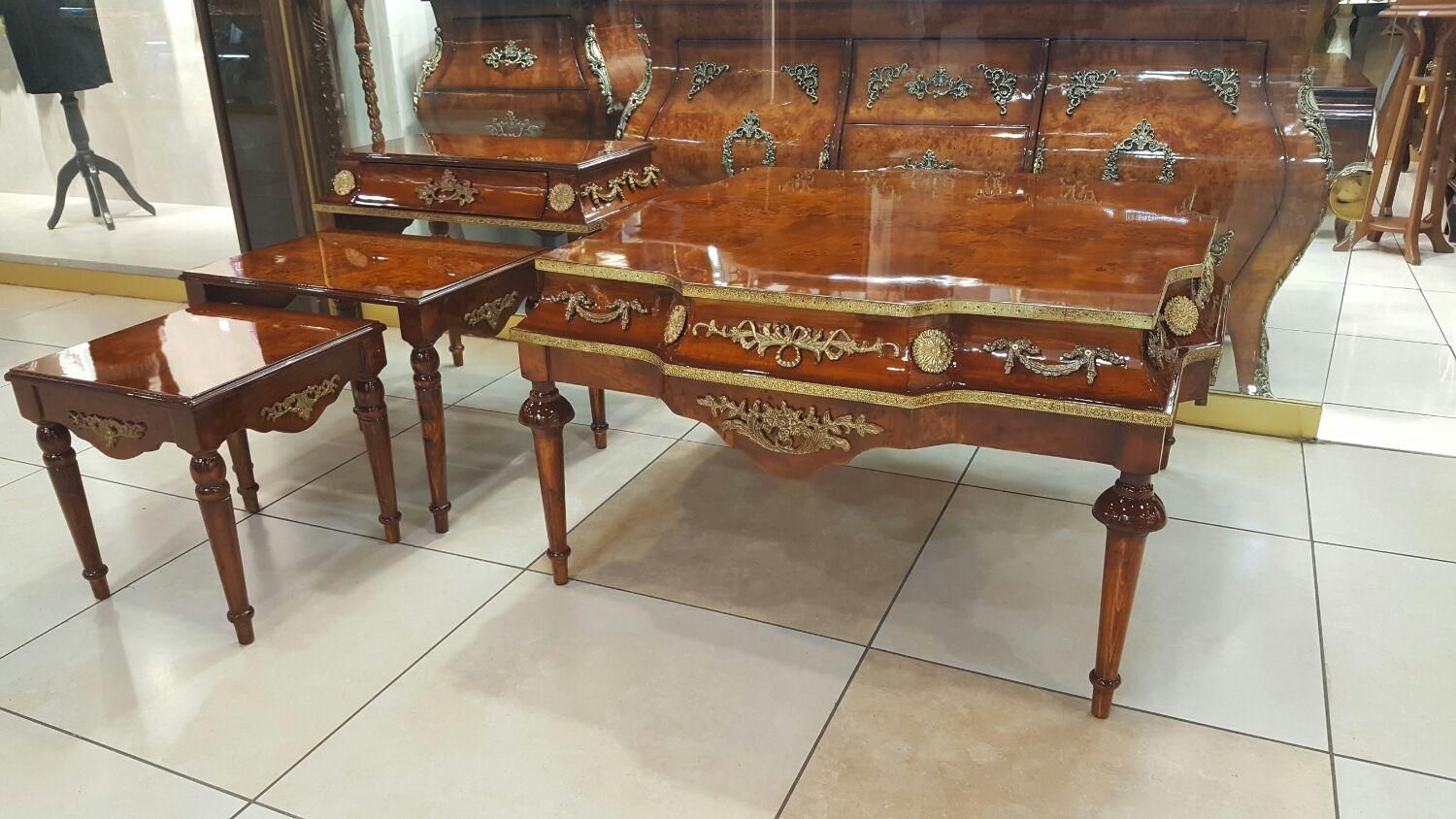 جلوومبلی مازول ۴تیکه پایه خراطی|مبلمان خانگی و میز عسلی|تبریز, |دیوار