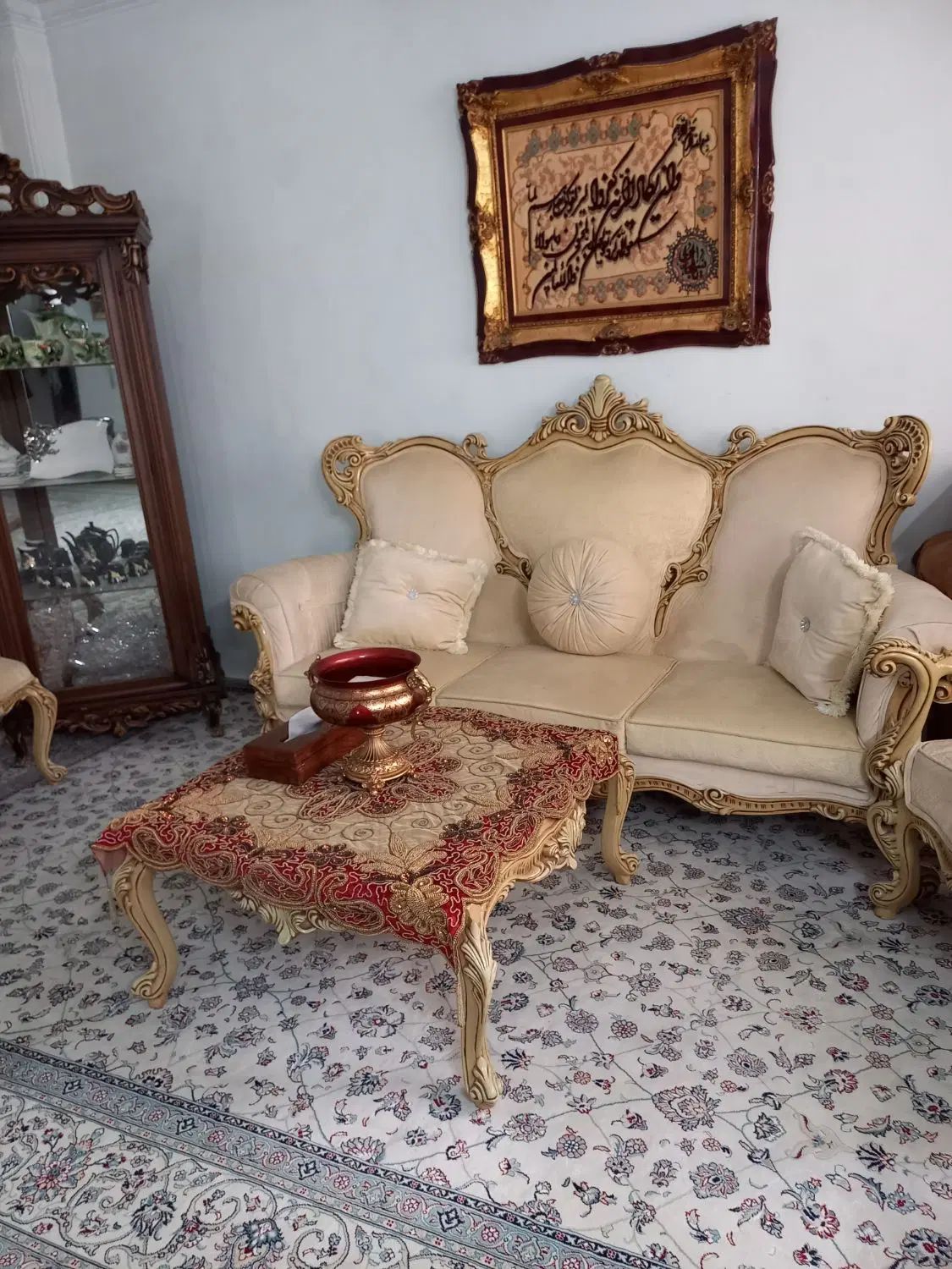 مبل ۹ نفره در حد نو|مبلمان خانگی و میز عسلی|تهران, جنت‌آباد شمالی|دیوار