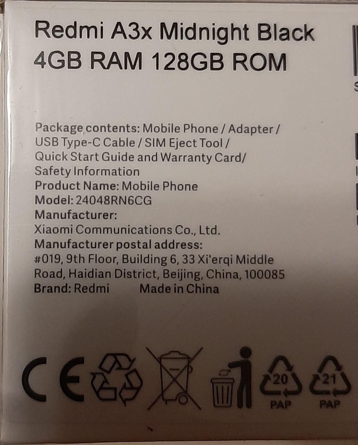 گوشی موبایل شیائومی مدل REDMI A3X|موبایل|تهران, گاندی|دیوار