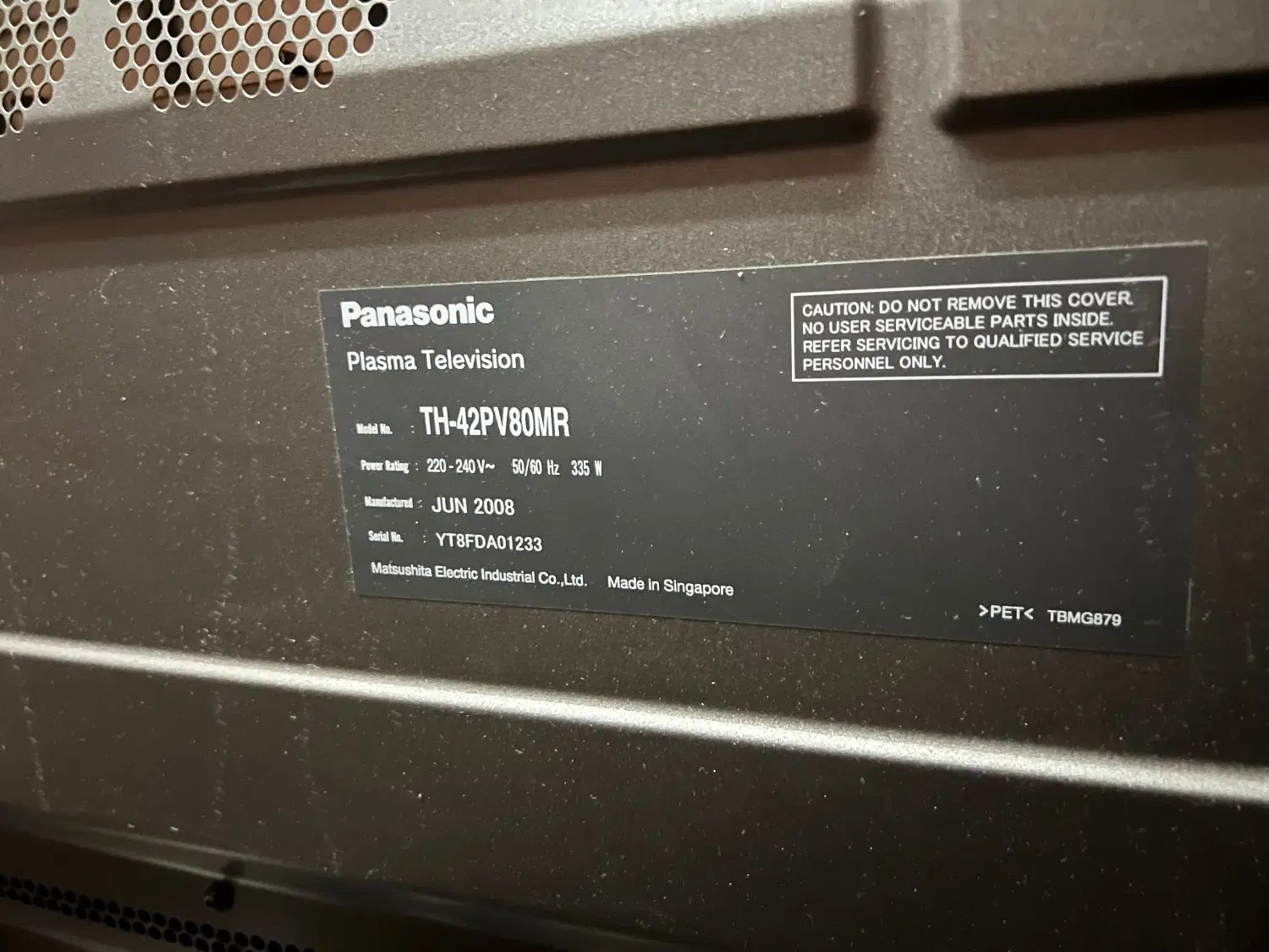 تلویزیون پاناسونیک ۴۲ اینچ مدل TH-42PV80MR|تلویزیون و پروژکتور|تهران, گیشا|دیوار