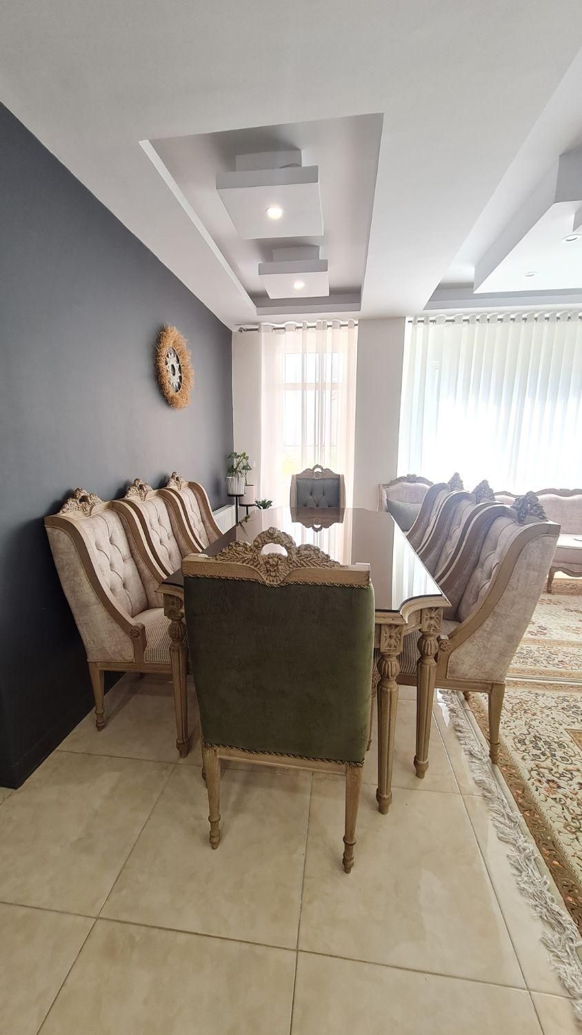 میز ناهارخوری ۸نفره خاص/مناسب جهیزیه و دکور لوکس|میز و صندلی غذاخوری|کرج, کارخانه قند|دیوار