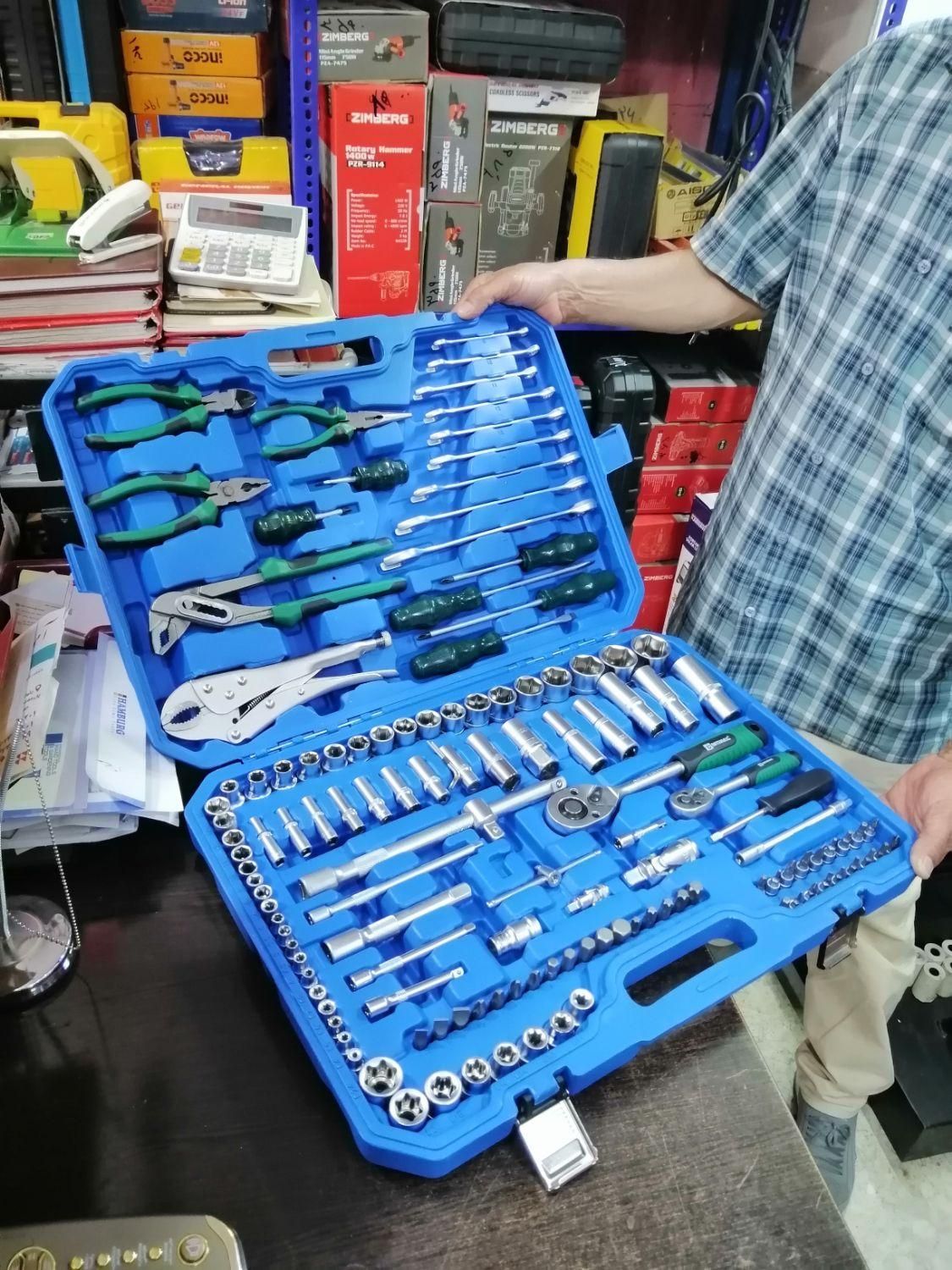 جعبه ابزار بکس و آچار کامل 131 پارچه|ابزارآلات|اصفهان, کشاورزی|دیوار