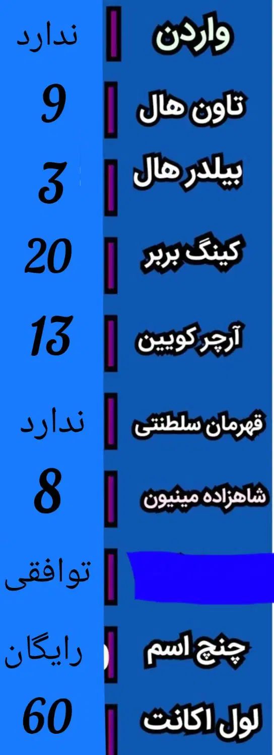 اکانت کلش اف کلنز|کنسول، بازی ویدئویی و آنلاین|تهران, اسکندری|دیوار