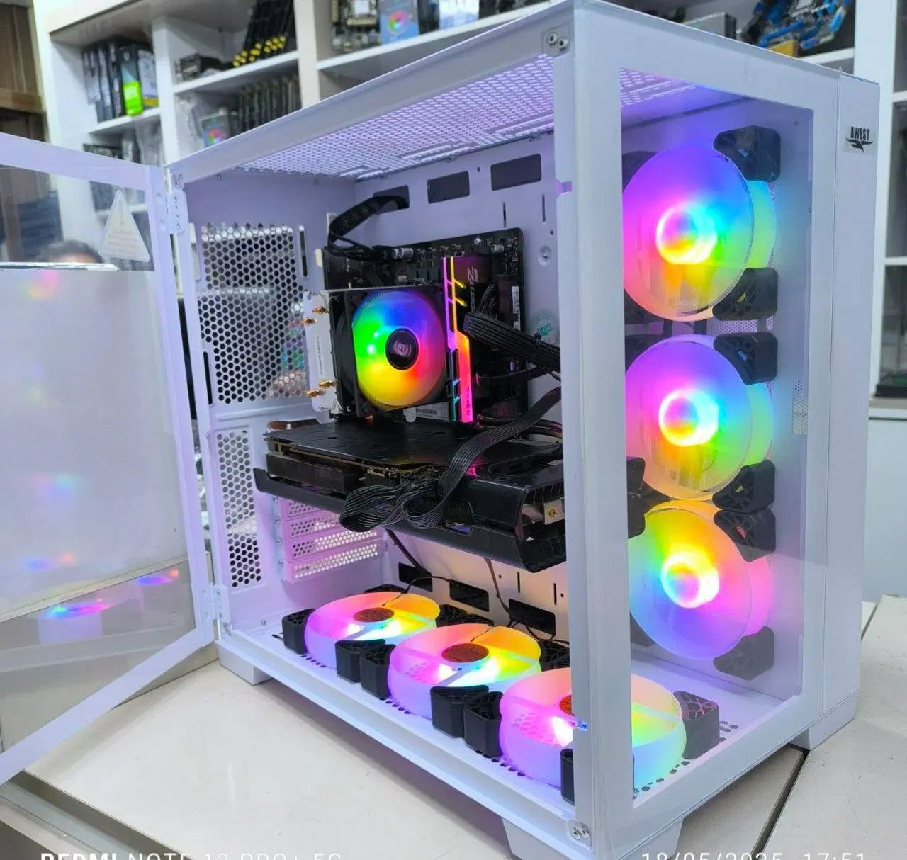 سیستم فول گیمینگ i5 13400F + RTX 3070 ASUS 8G|رایانه رومیزی|تهران, فلسطین (میدان انقلاب)|دیوار
