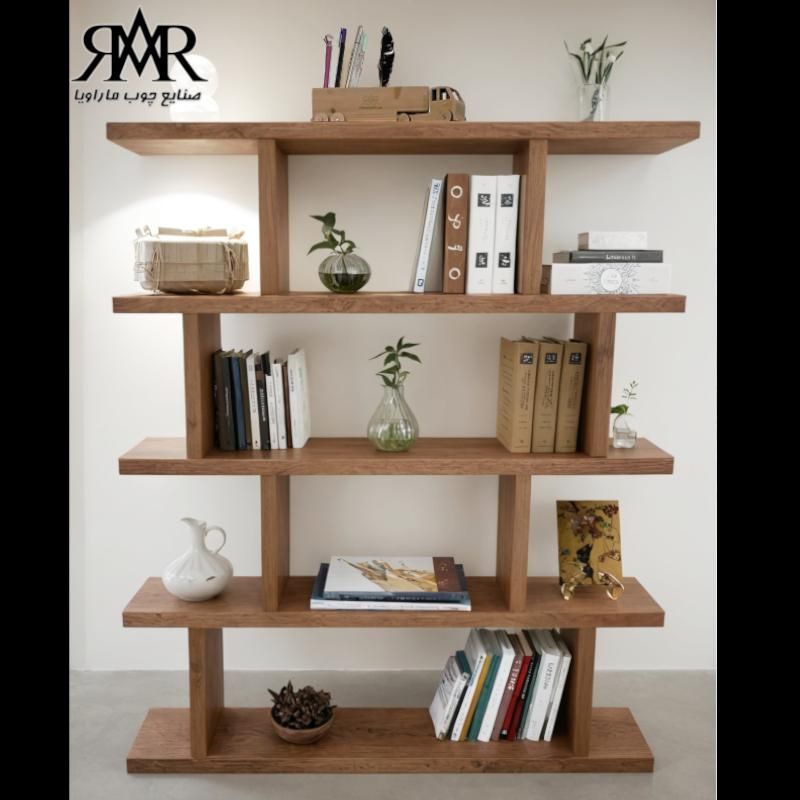 قفسه کتاب و دکوری چوبی B08|کتابخانه، شلف، قفسههای دیواری|ارومیه, |دیوار