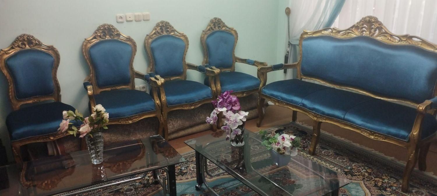 مبل/مبلمان سلطنتی ۹ نفره چوب راش|مبلمان خانگی و میز عسلی|مشهد, ولیعصر (شهرک غرب)|دیوار