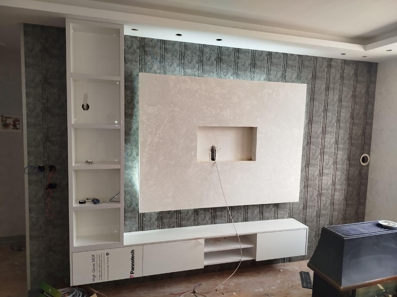 اجرای سقف کاذب دیوارکوب وقرنیز وماربل ترمووکف پوش|خدمات پیشه و مهارت|فولادشهر, B1|دیوار