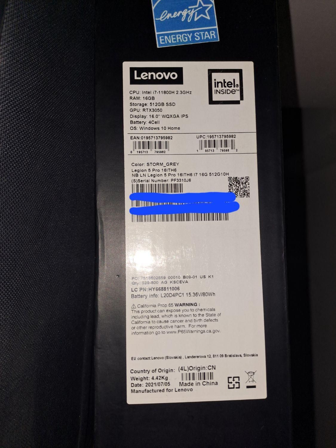 lenovo legion گیمینگ و رندرینگ درحدنو|رایانه همراه|تهران, جنت‌آباد شمالی|دیوار