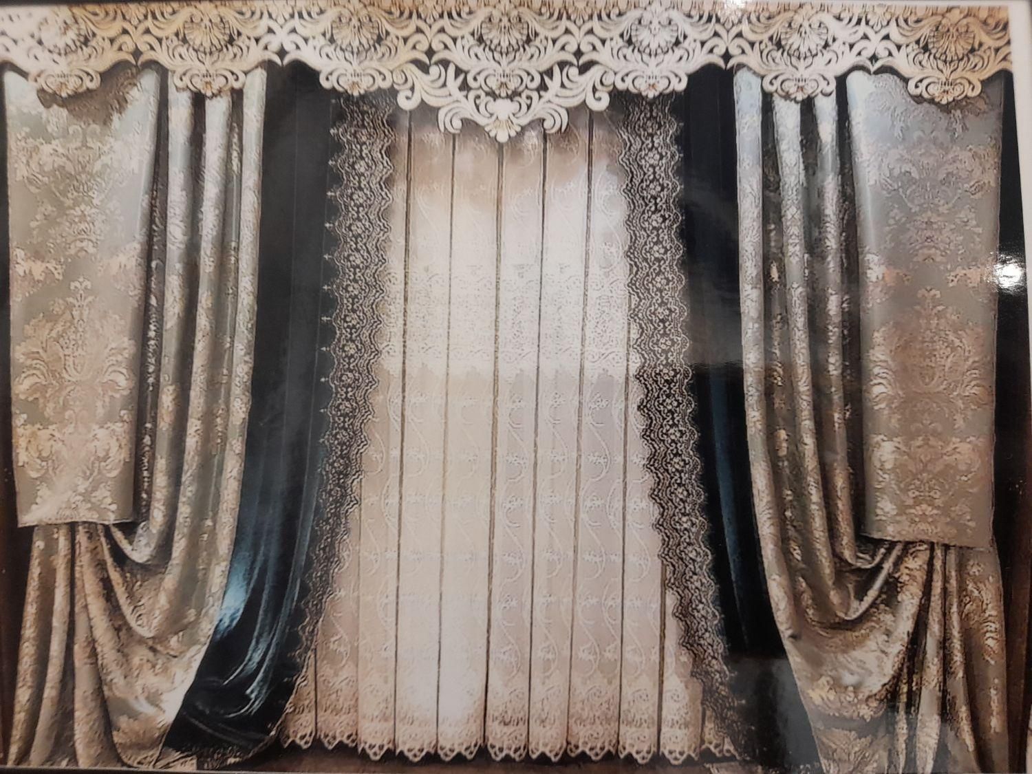 پرده کتان|پرده، رانر، رومیزی|فردیس, منظریه|دیوار