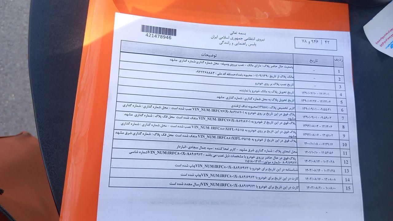 کارت ملی وکارت وانت پیکان وعابر بانک|اشیا|مشهد, نوید (بلوار کشاورز)|دیوار