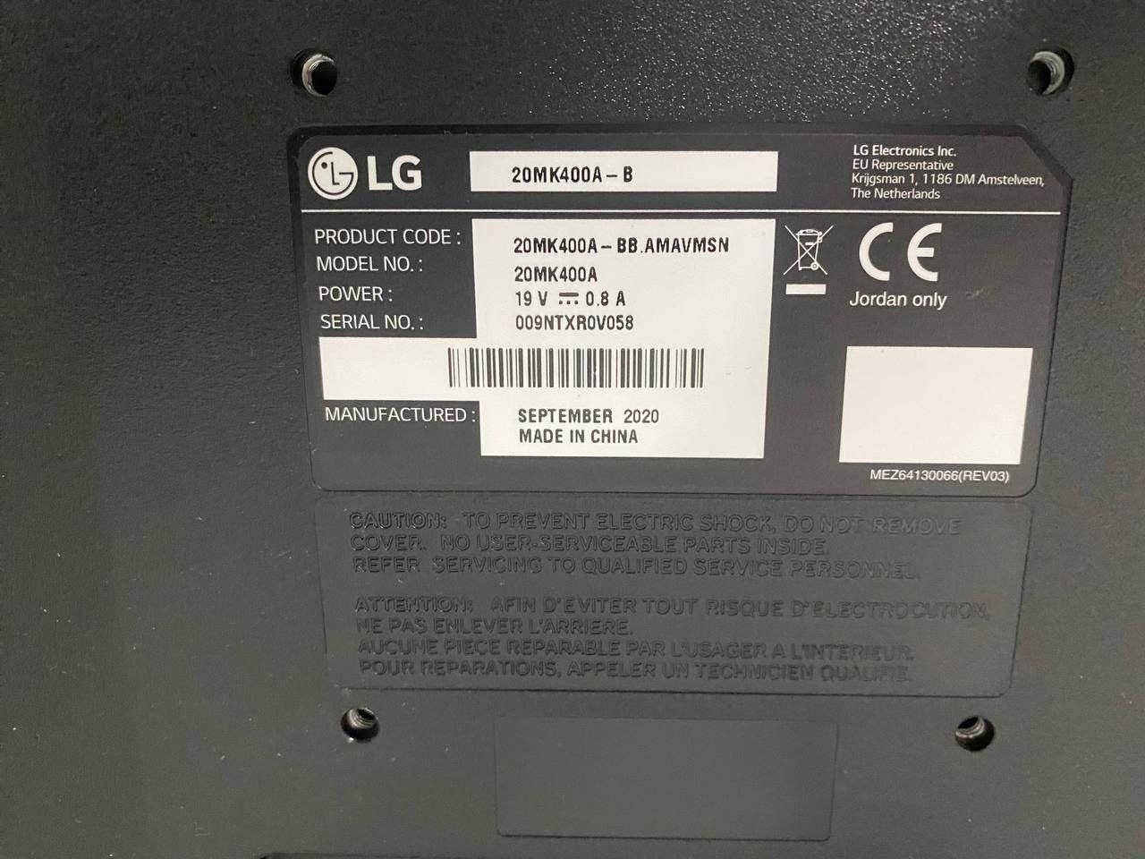 20MK400A مانیتور LG ال جی|قطعات و لوازم جانبی رایانه|تهران, تهران‌نو|دیوار