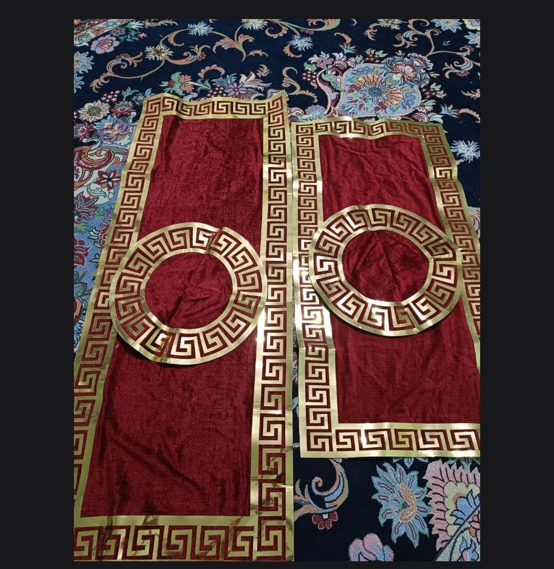 رومیزی قرمز خوشرنگ|پرده، رانر، رومیزی|یاسوج, |دیوار