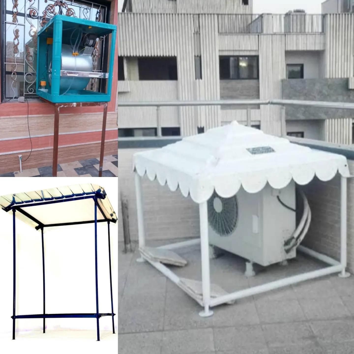 جای کولر پایه کولر شاسی کولر زیر کولری قفسه کولر و|کولر گازی و فن‌کوئل|رشت, هلال احمر|دیوار