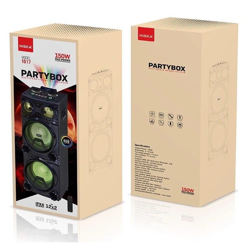 اسپیکر چمدانی بلوتوثی هیسکا Party Box|سیستم صوتی خانگی|یزد, |دیوار