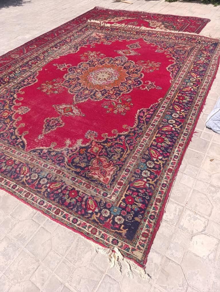فروش دو تخته فرش دستباف اصیل و ایرانی|فرش|نورآباد ممسنی, |دیوار