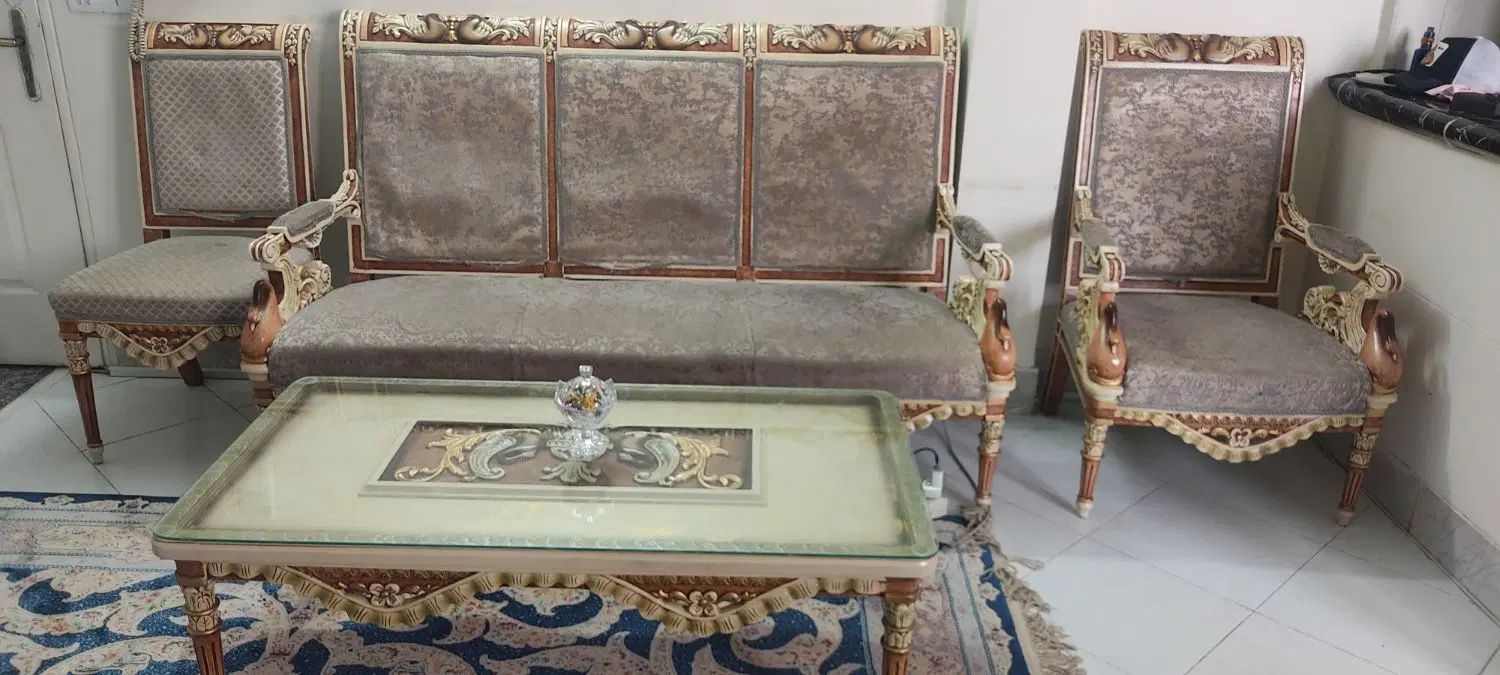 مبل 9نفره استیل|مبلمان خانگی و میز عسلی|تهران, مشیریه|دیوار