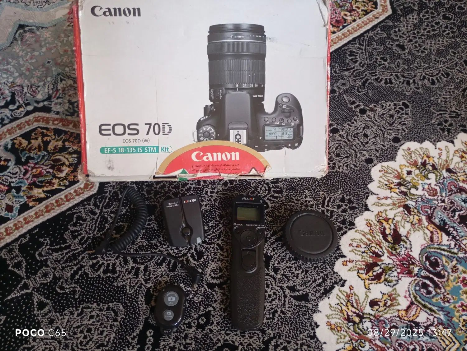 دوربین عکاسی 70D canon با لنز 18*135|دوربین عکاسی و فیلم‌برداری|کرج, کمال‌شهر|دیوار