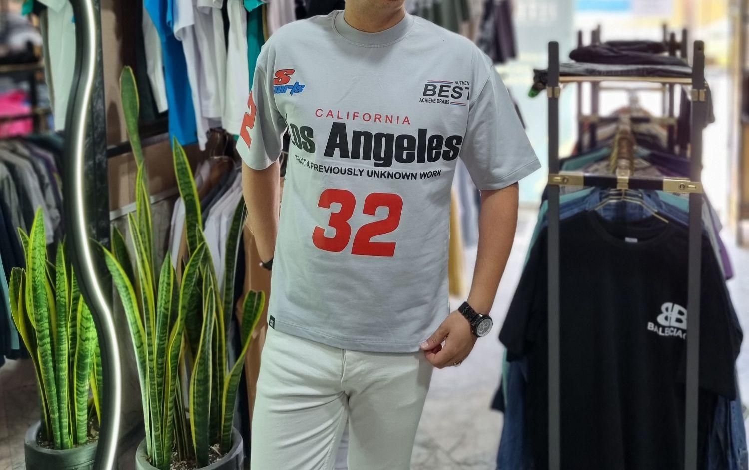 تیشرت دو نخ طرح دار باکسی پنبه ماکان|لباس|مشهد, سرافرازان|دیوار