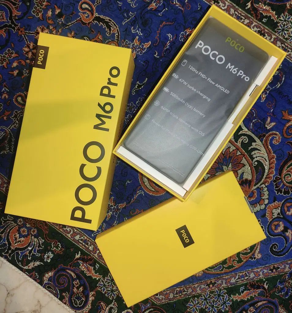 گوشی poco m6pro با همه لوازم|موبایل|مشهد, مصلی (کارمندان اول)|دیوار