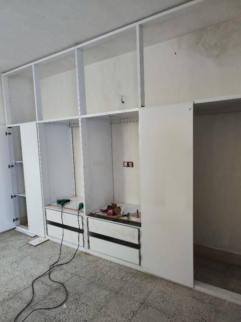 ساخت کمد دیواری چهارچوبی و باکسی|جاکفشی، کمد، دراور|اندیمشک, |دیوار