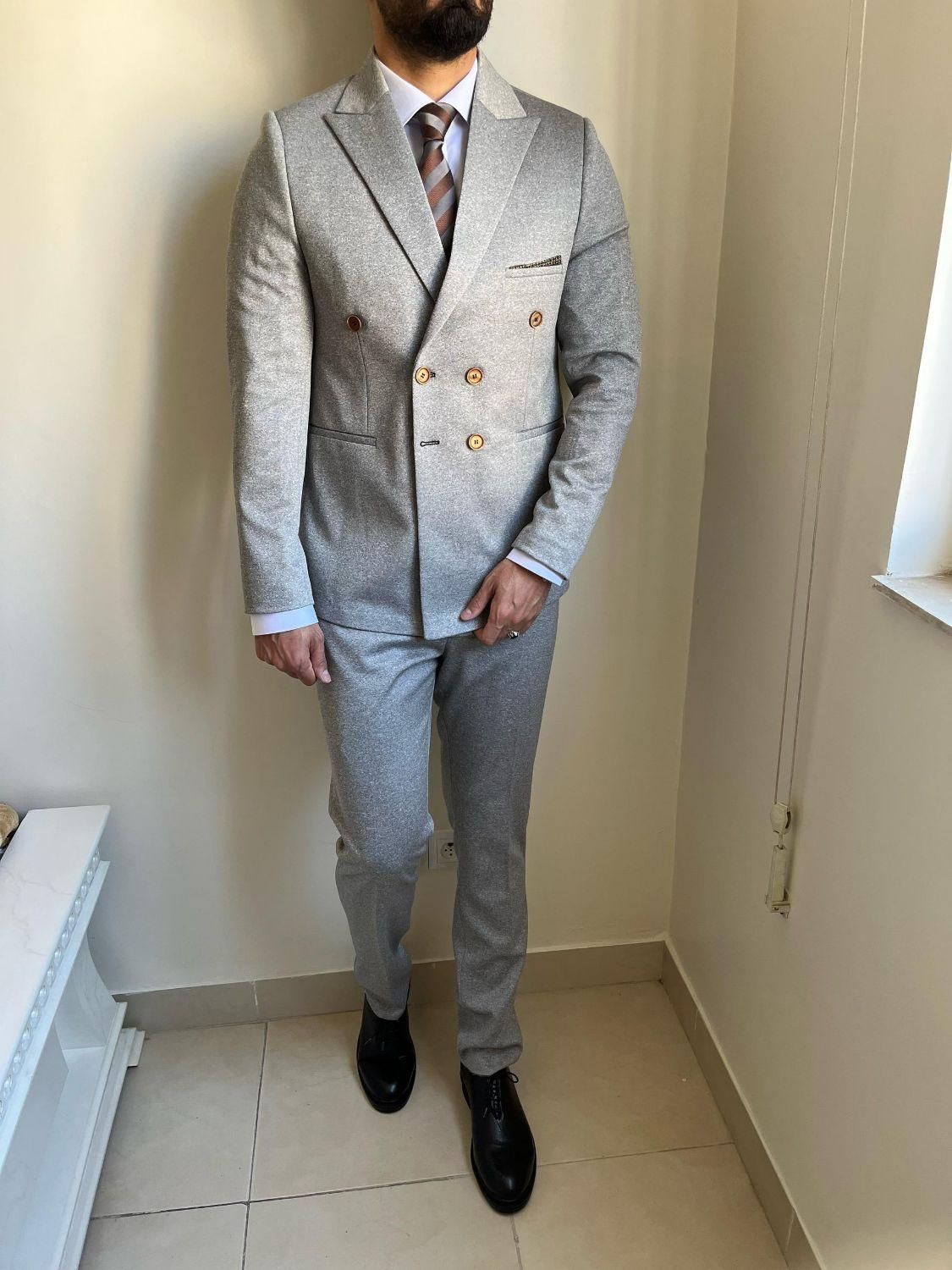 کت شلوار دبل طوسی|لباس|تبریز, |دیوار