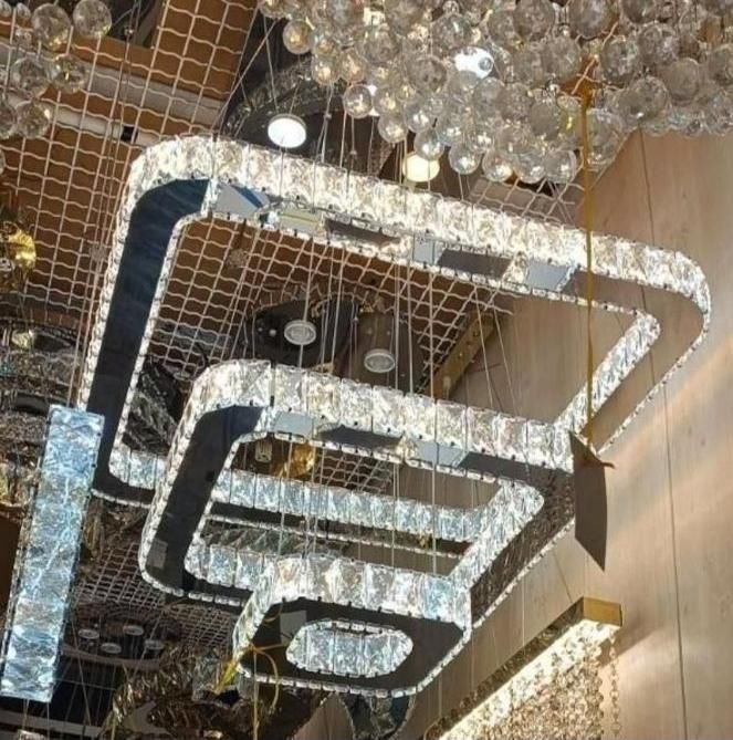 لوستر الماس.کهکشانی مربع گوشه خم.AC light|لوستر و چراغ آویز|تهران, سنگلج (شاپور)|دیوار
