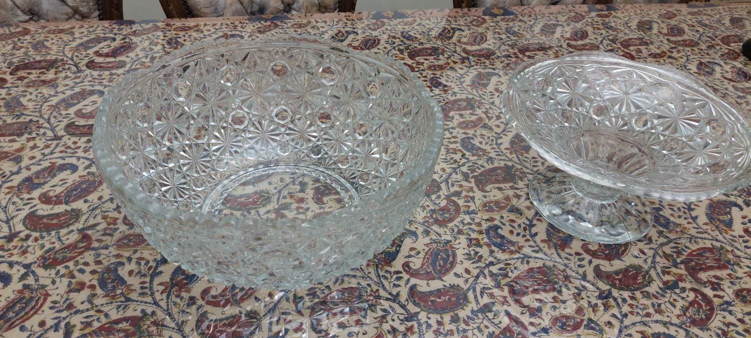 ظرف کریستال میوه آمریکایی قدیمی بسیار زیبا|ظروف سرو و پذیرایی|تهران, گیشا|دیوار