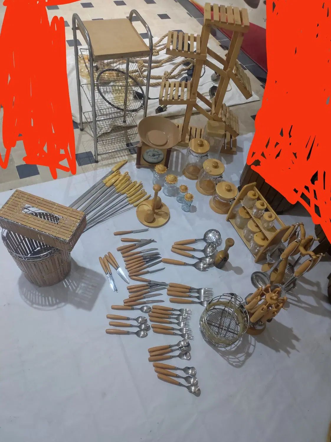 وسایل آشپزخانه. پاسماوری.جا ادویه ای.جا پیازو سیب|ظروف پخت‌وپز|کاشان, شمس آبادی|دیوار