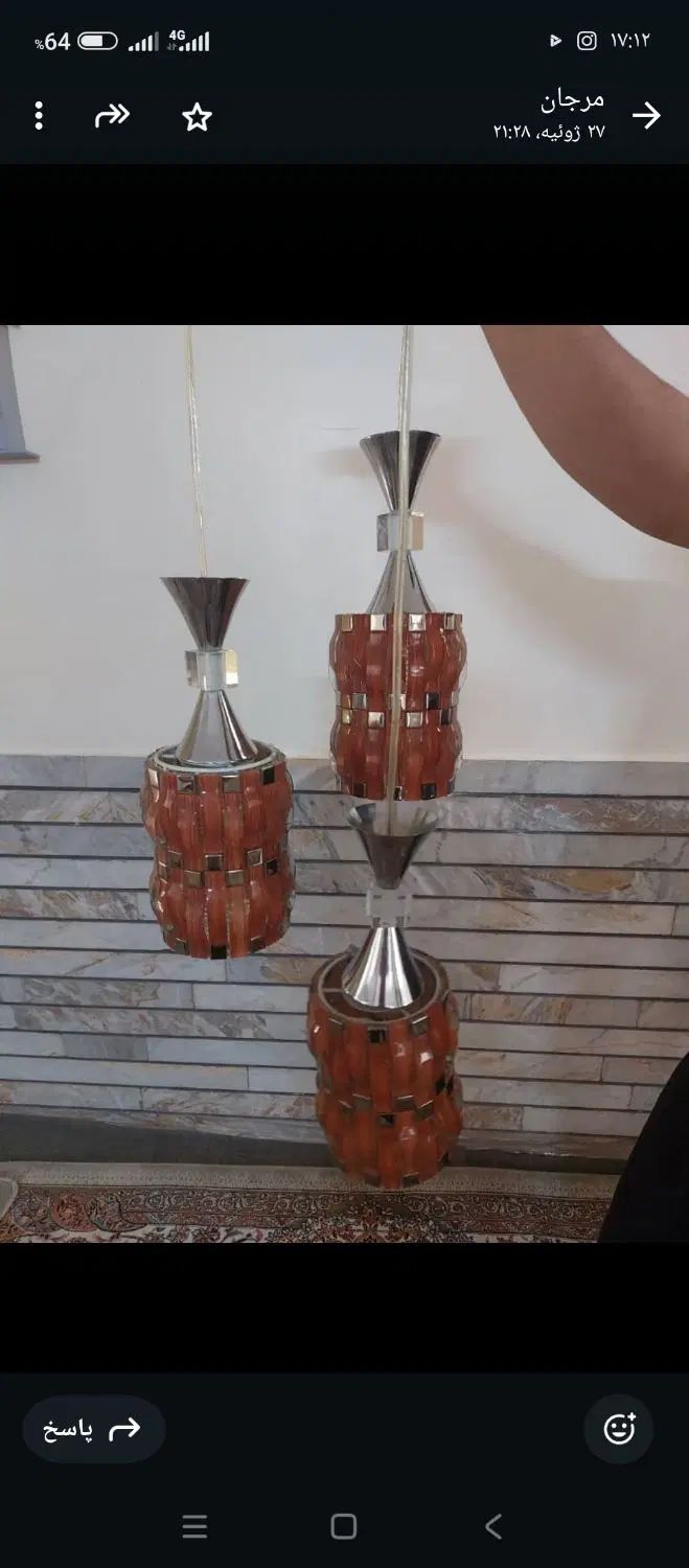لوستر ۳ عدد|لوستر و چراغ آویز|سبزوار, چهارراه فرودگاه|دیوار