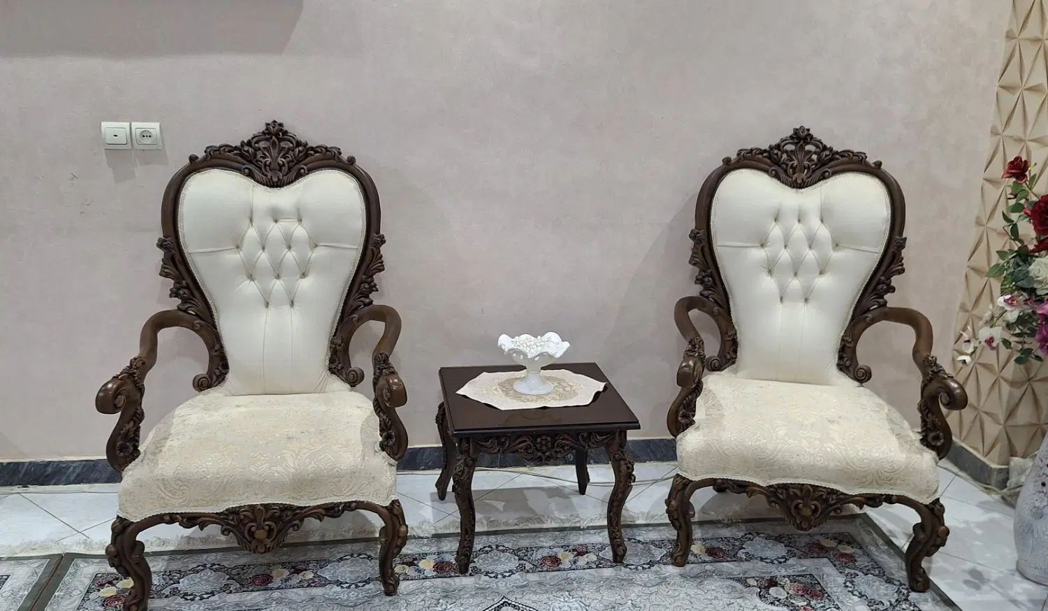 مبل ۷نفره با نهارخوری ۶نفره درحدنو و جهیزیه باکاور|مبلمان خانگی و میز عسلی|تهران, جوانمردان (اندیشه)|دیوار
