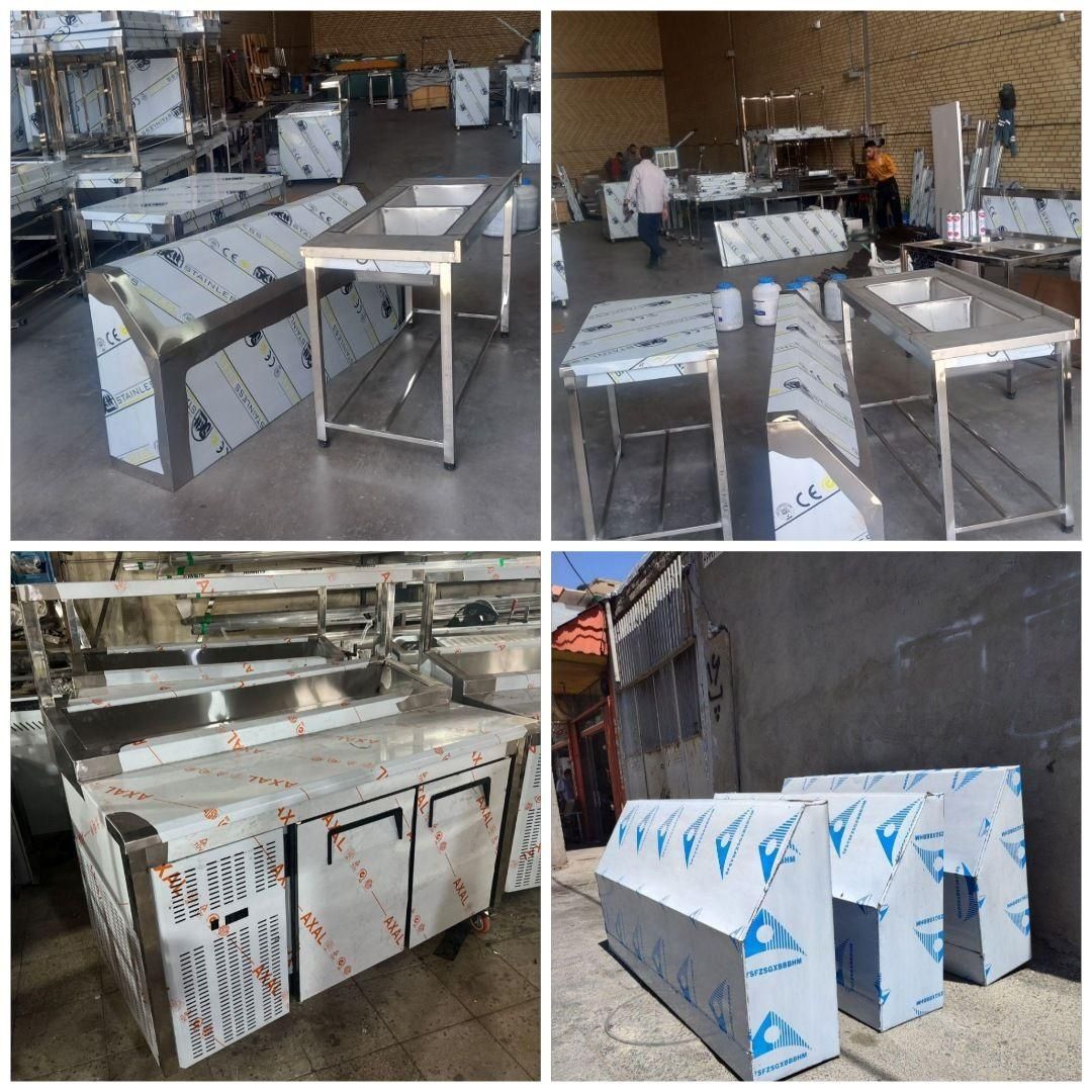 سینک استیل نگیر میزکار ۵۷ تاپینگ FG گرم ظرفشویی|کافی‌شاپ و رستوران|کیش, |دیوار