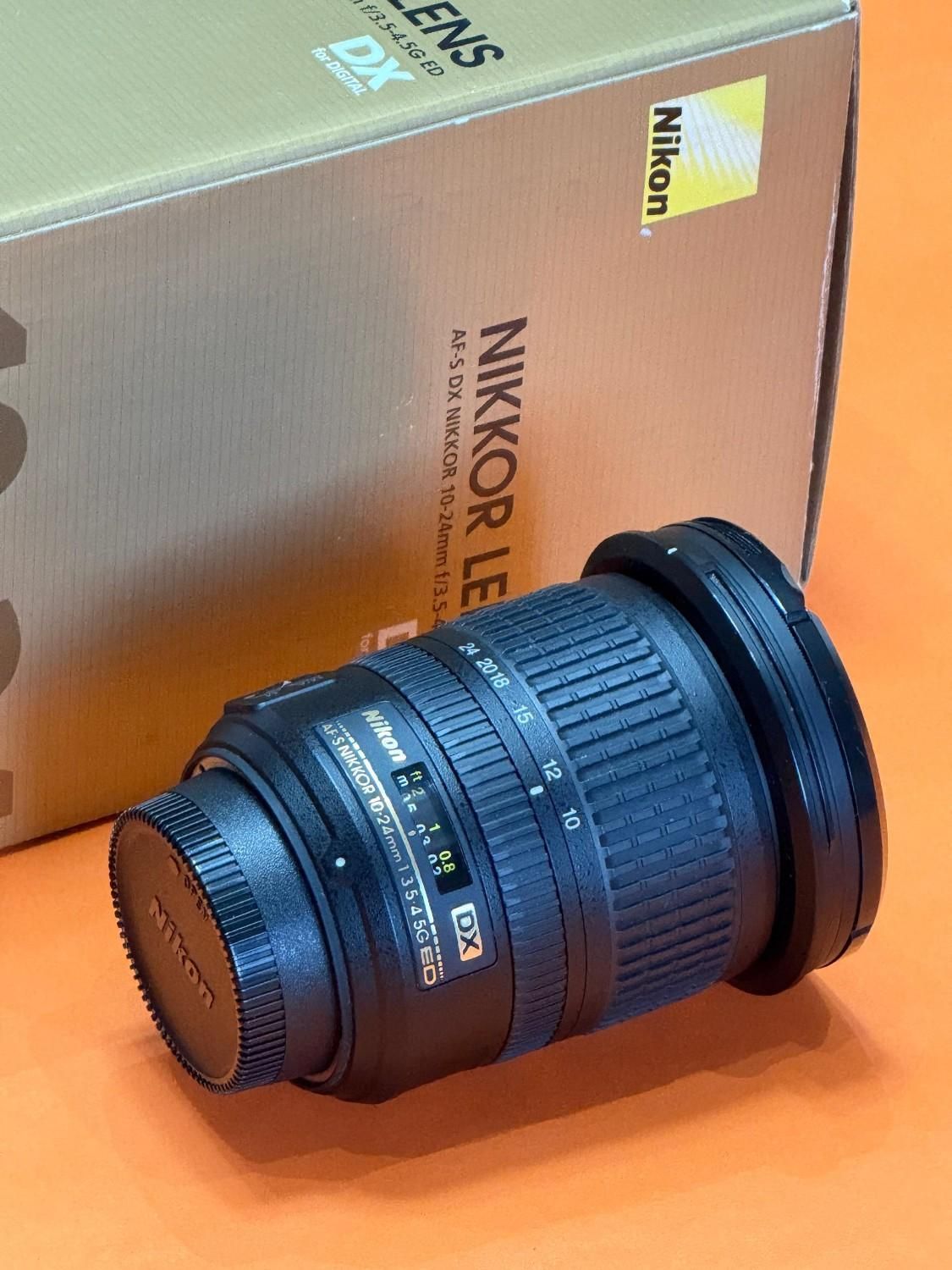 لنز نیکون Nikon 10-24 f 3-5-4.5G ED در حد آک|دوربین عکاسی و فیلم‌برداری|تهران, صادقیه|دیوار