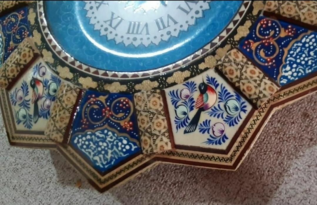 ساعت مینا کاری|ساعت دیواری و تزئینی|قم, چهار مردان|دیوار