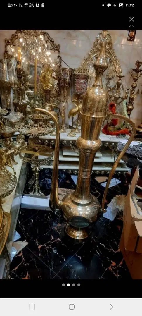 پارچ هندی ۱۸۵ سانت ارتفاع برنزی|صنایع دستی و سایر لوازم تزئینی|تهران, نیاوران|دیوار