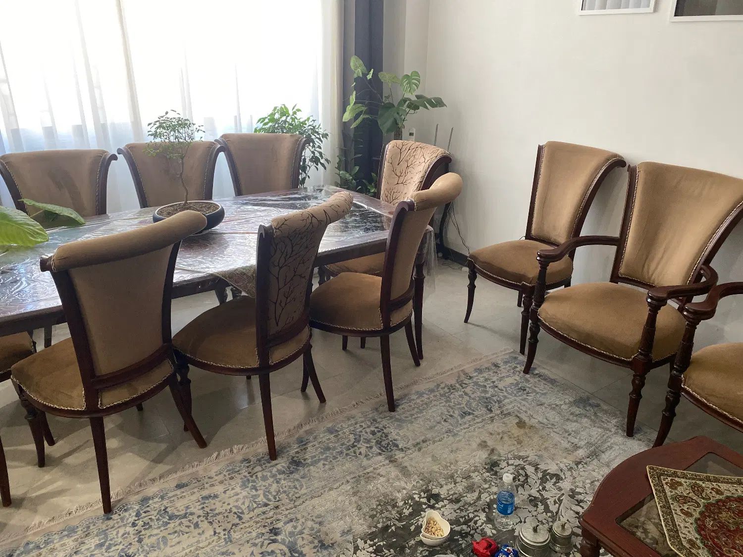 مبلمان ۹نفره استیل ومیزناهار خوری۸نفره|مبلمان خانگی و میز عسلی|مشهد, سناباد|دیوار